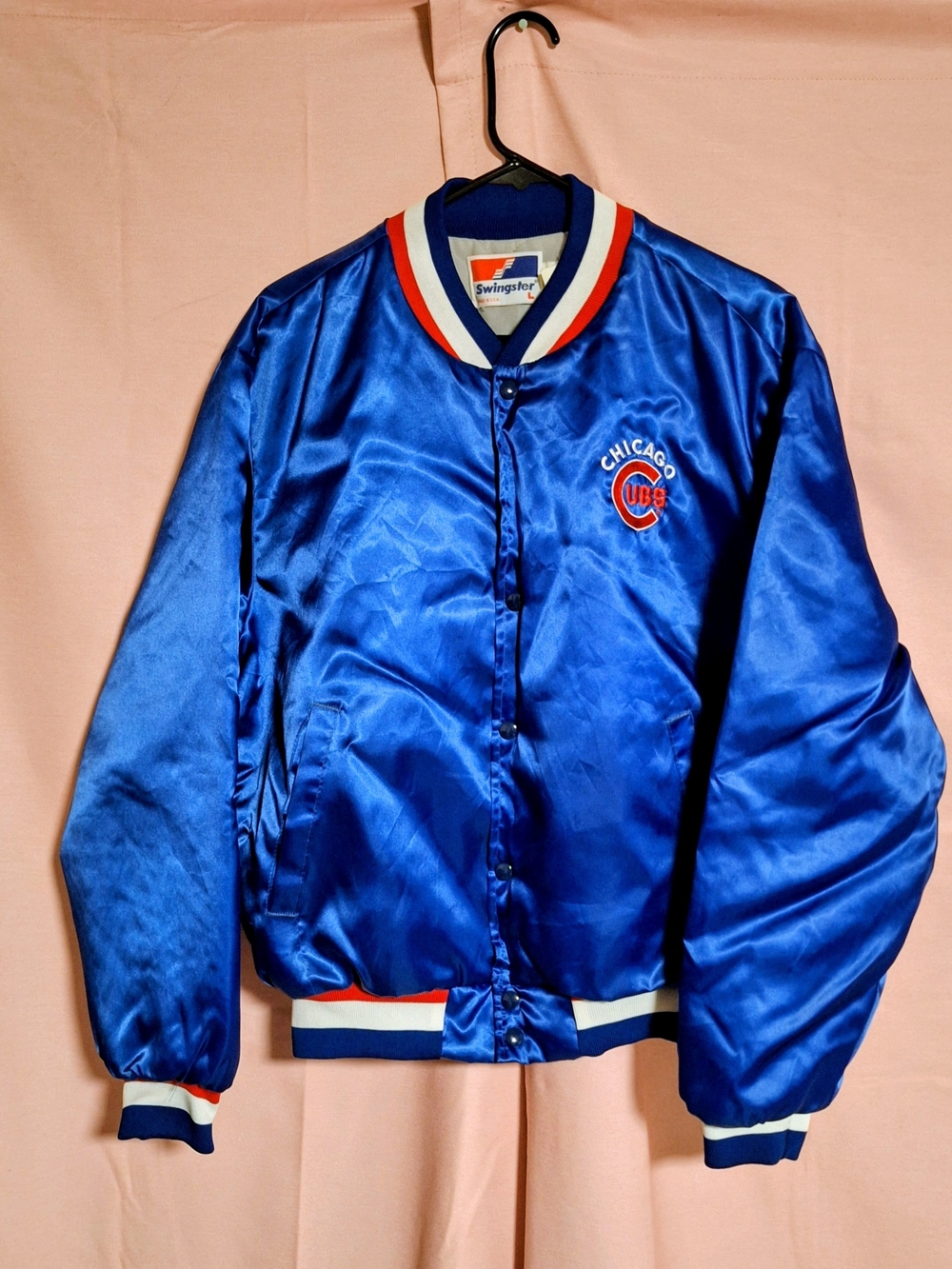 Chicago Cubs Jacket by Swingster Size Men Large